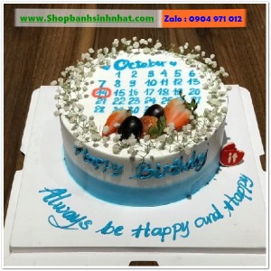 Bánh Sinh Nhật Cuốn Lịch - CL99